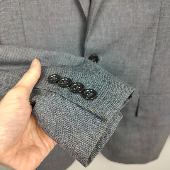 J Crew Ludlow Blazer Mens 38R Gray Wool Cotton Lightweight Preppy Jacket Suiting - Picture 3 of 12